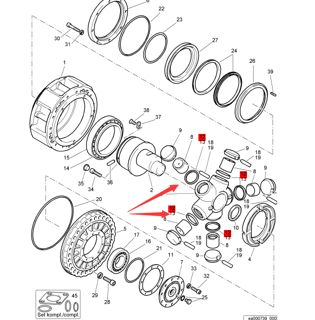 BOMAG rotor motor piston ring part number 05803123