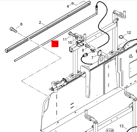 BOMAG side heating rod part number 83770759