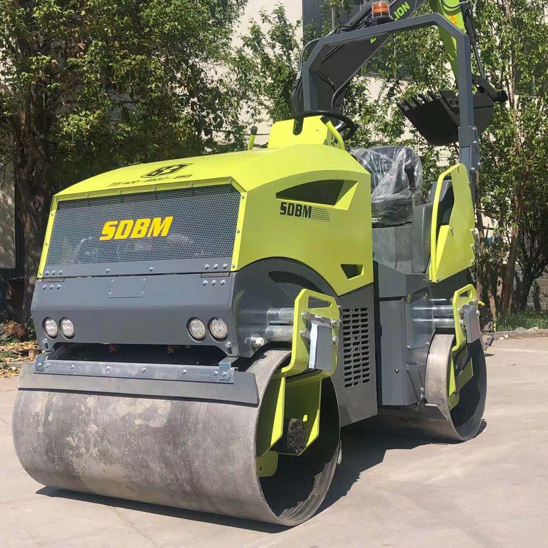 BM3000 Double steel wheel seat roller