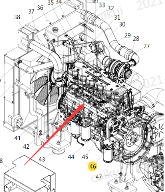 XCMG Paver Diesel Engine Assembly Part No.800154951