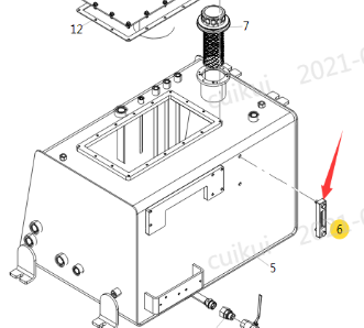 XCMG paver level gauge part number 803201533