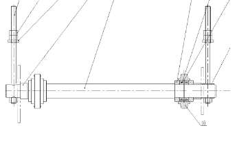 XCMG Paver Scraper Guide Axle Assembly Part No.200102476