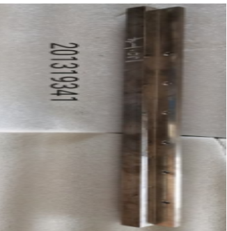 XCMG paver left telescopic rammer bar part number 201319341