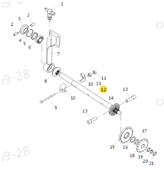 XCMG paver distributor part number 200604133