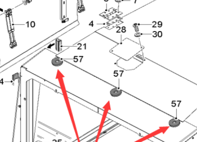 The special-shaped seal part number of the front cover of  milling machine is 196831