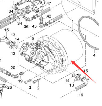  milling drum reducer part number 2228352