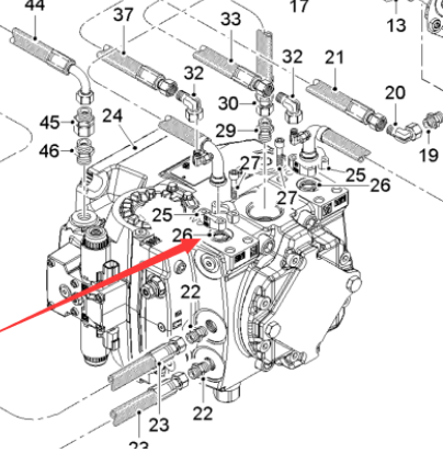  Milling Drum Hydraulic Pump (Front Pump) Part Number 2248828