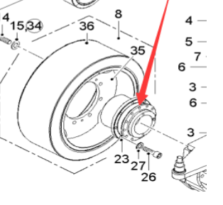  milling machine traveling reducer part number 79354