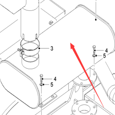  milling machine silencer part number 2427166