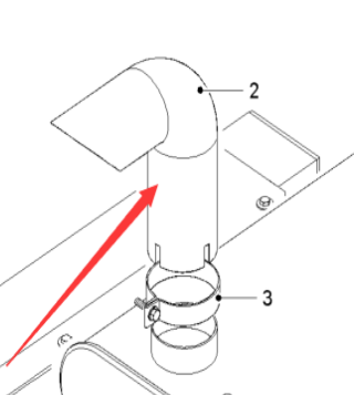  milling machine exhaust pipe part number 2427207