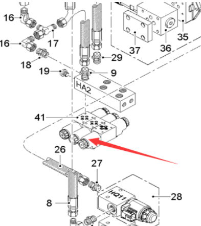  milling machine side plate lifting solenoid valve part number 2477870