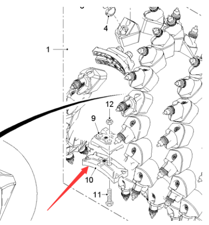  milling machine throwing plate 150 Part No. 2140636
