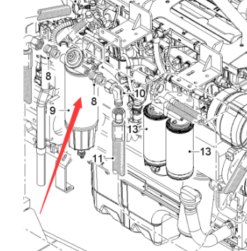  milling machine oil-water separator assembly part number 2054704