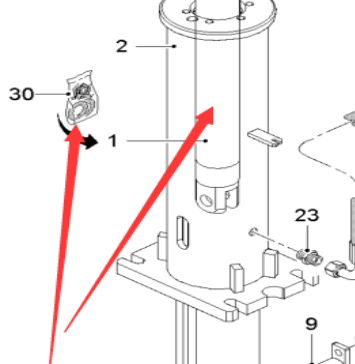  milling machine outrigger cylinder repair kit part number 2647464
