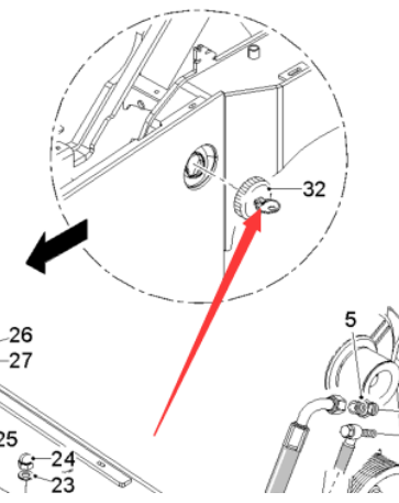  milling machine diesel tank cover part number 179441