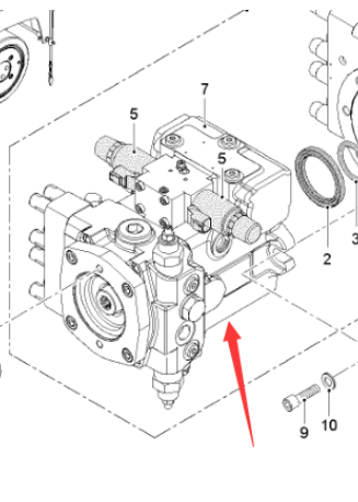  milling machine traveling pump part number 2319548