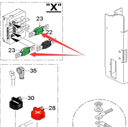  milling machine power supply fuse 32V Part No. 2106036