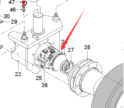  milling machine steering cylinder part number 2392168