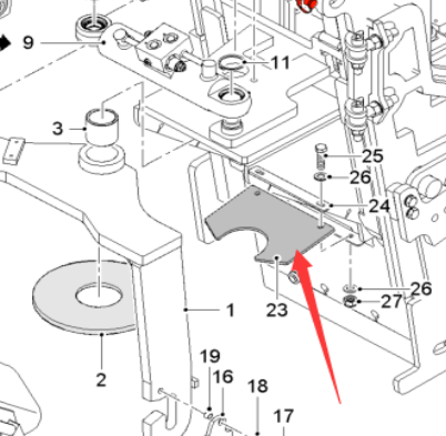  milling machine throwing mouth rubber stopper part number 2432900
