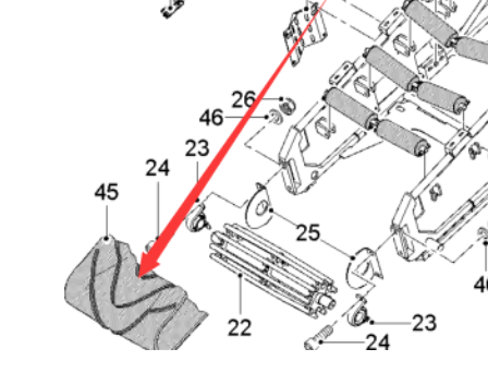  milling machine feeding belt part number 2185067