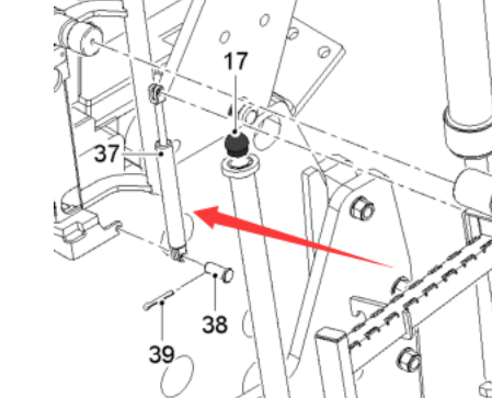  milling machine roof gas spring part number 2128639