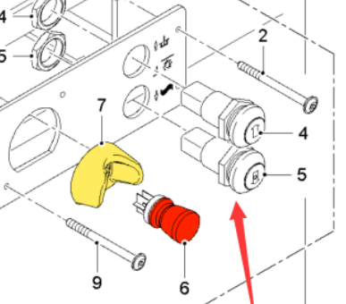  milling machine 24V key part number 2100336