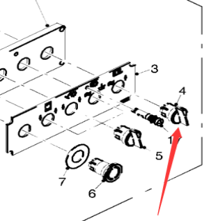  milling machine front element part number 144245