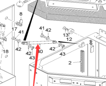  road milling machine engine gas spring part number 184858
