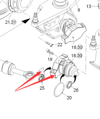 milling machine front wheel traveling motor repair kit part number 130618
