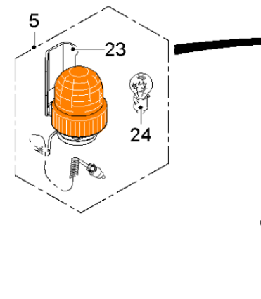  milling machine rotary beacon part number 2305997