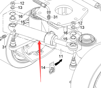  milling machine steering cylinder part number 118415