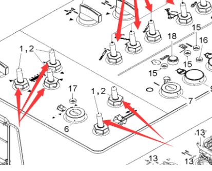  milling machine turnover switch part number 152871