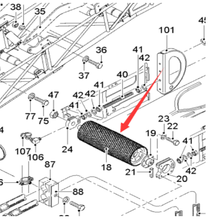  milling machine secondary drive roll part number 72052