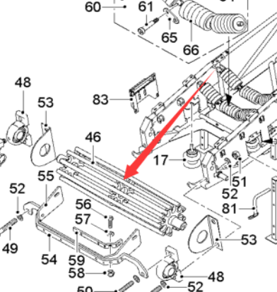  milling machine secondary turn-back roll part number 72060