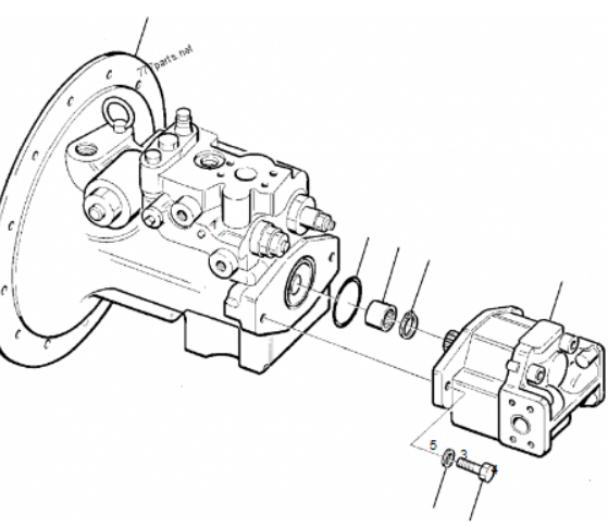 Excavator Pc75 Piston Pump For Komatsu Hydraulic Pump 708-1W-01310
