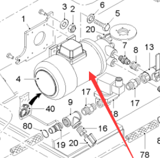  milling machine sprinkler pump part number 2073216