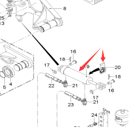  milling machine milling hub belt cylinder repair kit part number 2072688