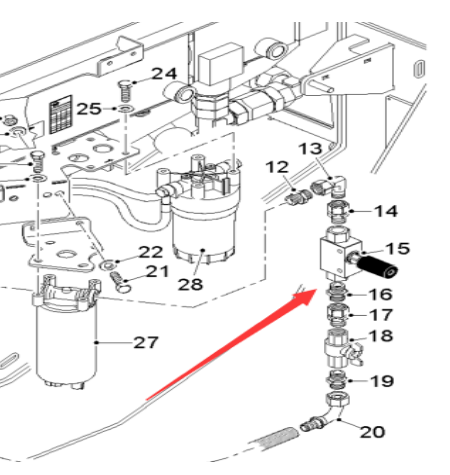  milling machine diesel pump assembly part number 122335