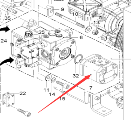  Milling Machine Cylinder Gear Pump Part Number 2057631