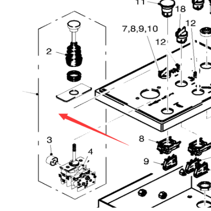  milling machine travel control handle part number 192474
