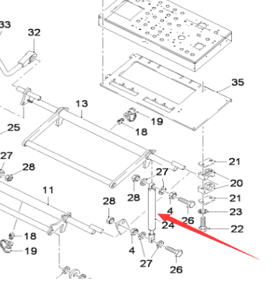  milling machine roof gas spring part number 81258
