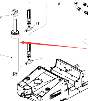  Milling Machine Ceiling Lift Cylinder Repair Kit Part Number 76301