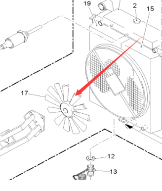  Milling Machine Radiator Fan Part Number 159264