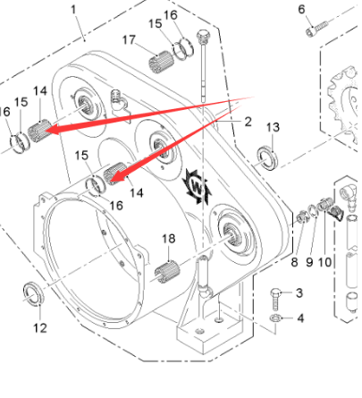  Milling Machine Transfer Case Coupling Shaft Tooth Part No. 148721