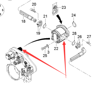  Pavement Milling Machine Fan Drive Hydraulic Pump Part Number 15543