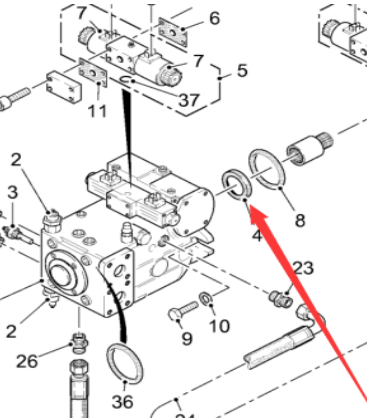  Pavement Milling Machine Travel Pump Oil Seal Part Number 88774
