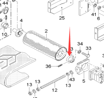  Pavement Milling Machine Drive Roller Flange Part Number 38601