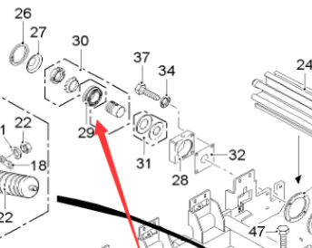 Pavement Milling Machine Return Roll Bearing Part Number 1387