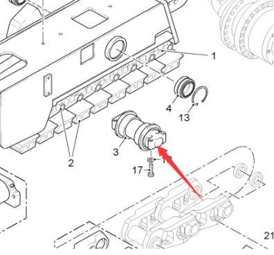  Pavement Milling Machine Roller W4 Part No. 85700