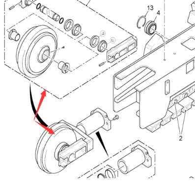  Pavement Milling Machine Front Driven Wheel Part No. 73749